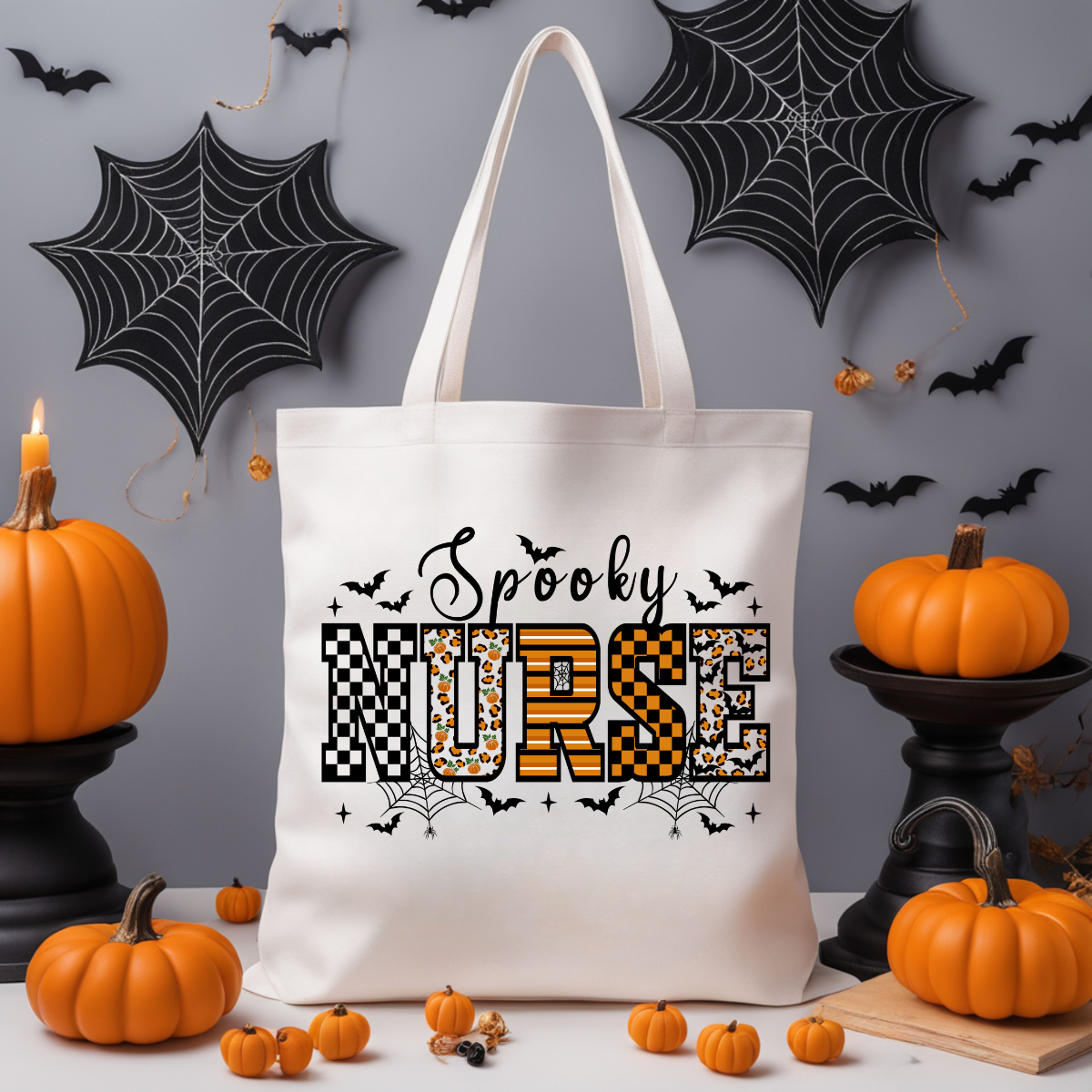 Spooky Nurse Tote Bag / Sac “Spooky Nurse” Halloween