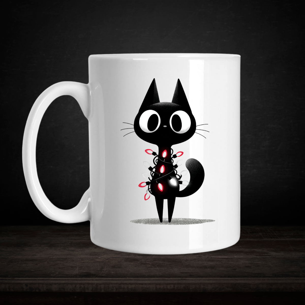 Christmas Cat – Holiday Mug / Tasse de Noël (15 oz)