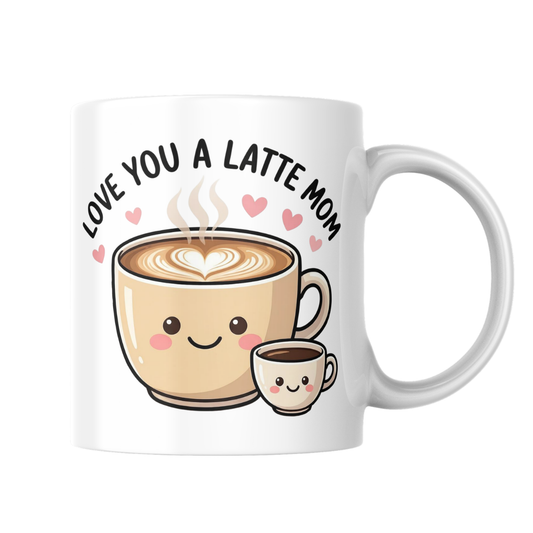 Love You A Latte Mom Mug – Cute Coffee Gift for Mother’s Day