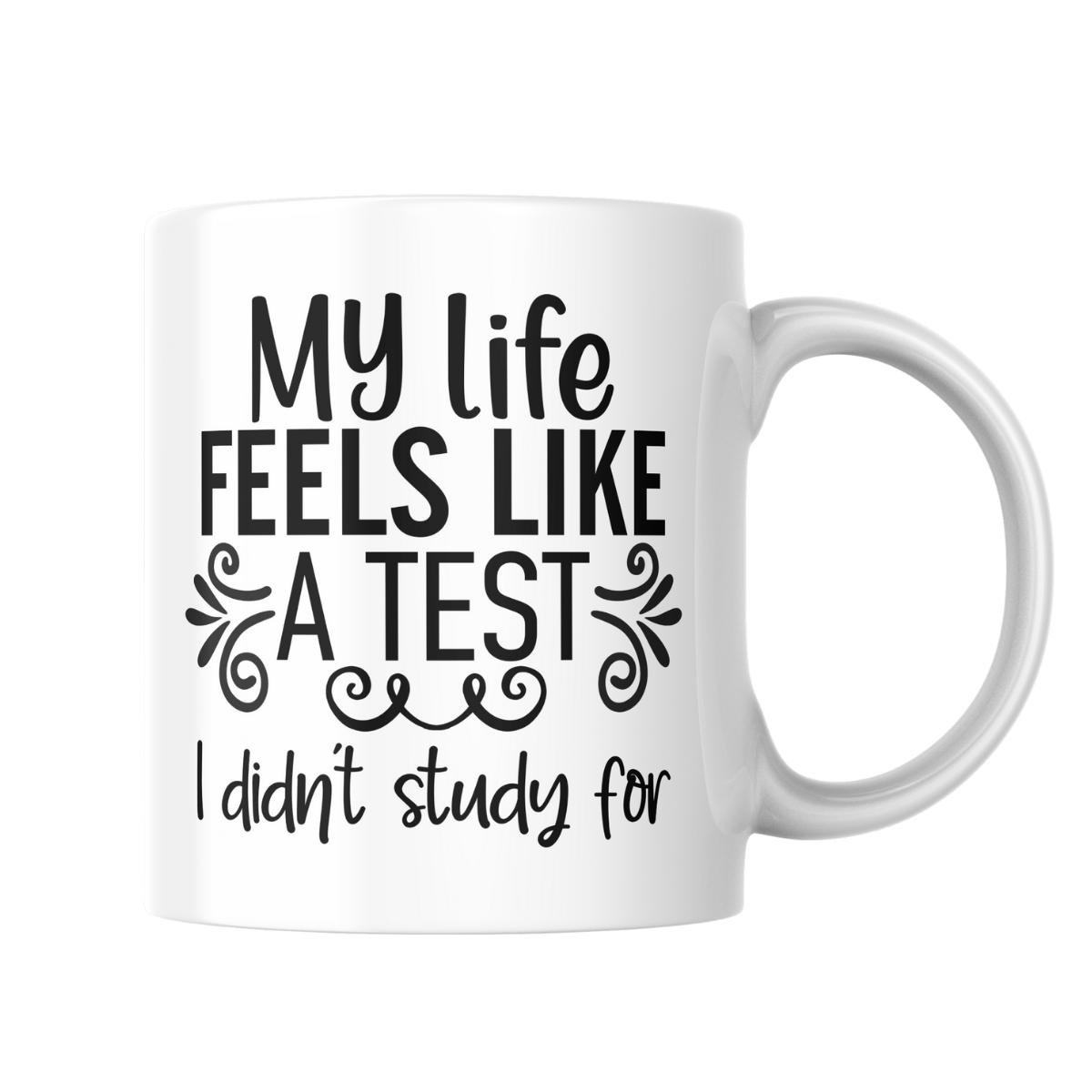  Ma vie ressemble à un examen que je n’ai pas étudié – Tasse 15 oz