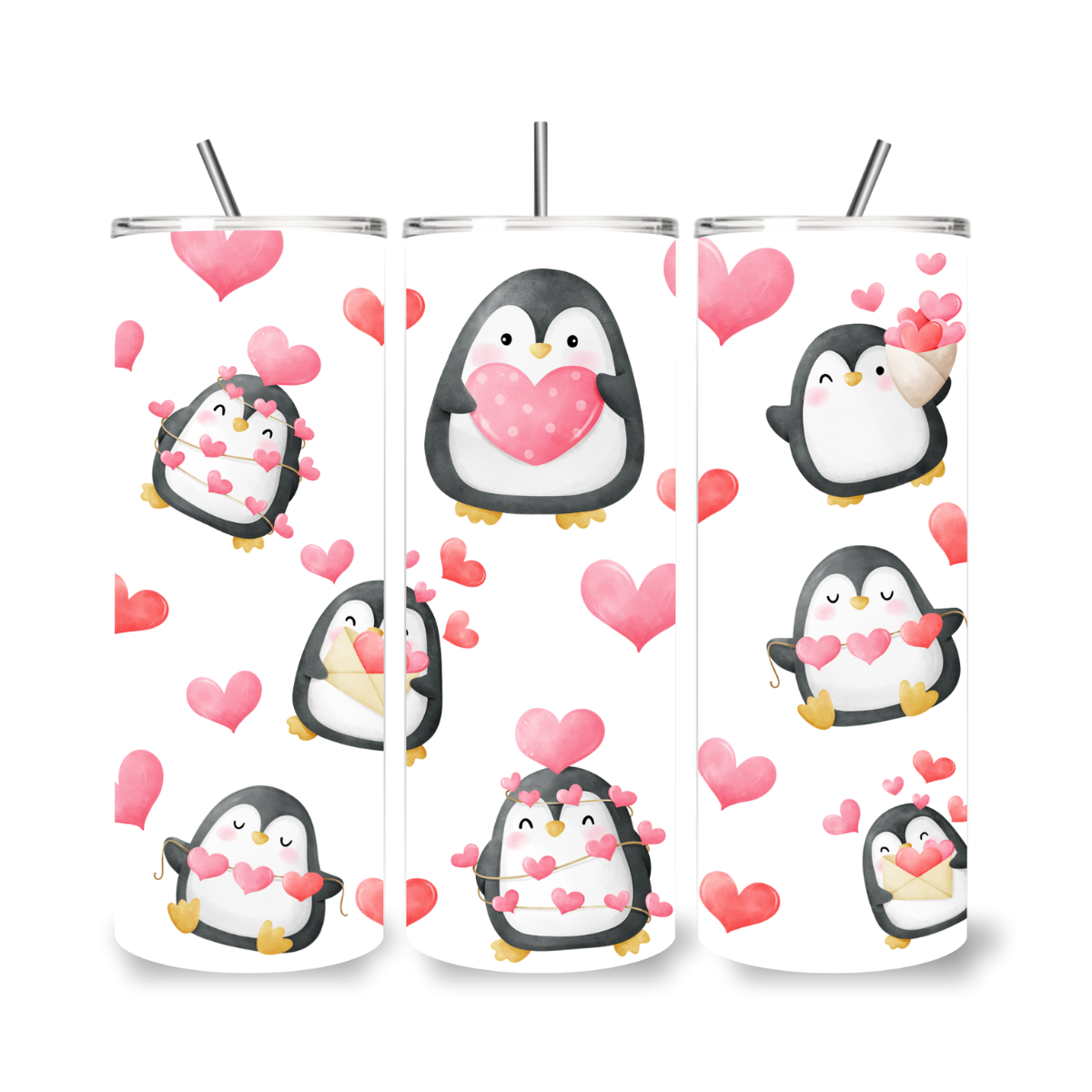 Penguin Love – 20 oz Skinny Tumbler