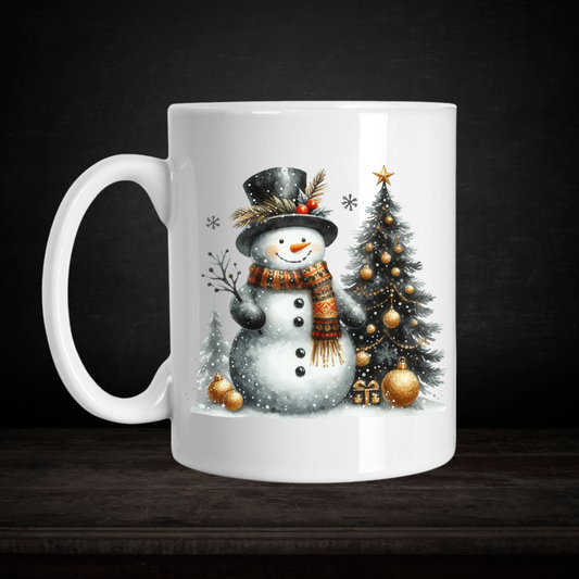 Christmas Snowman 15 oz Mug