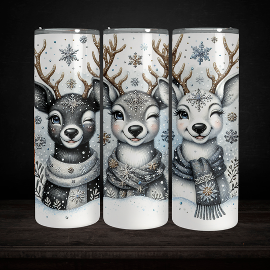 Winter Reindeer 20 oz Tumbler